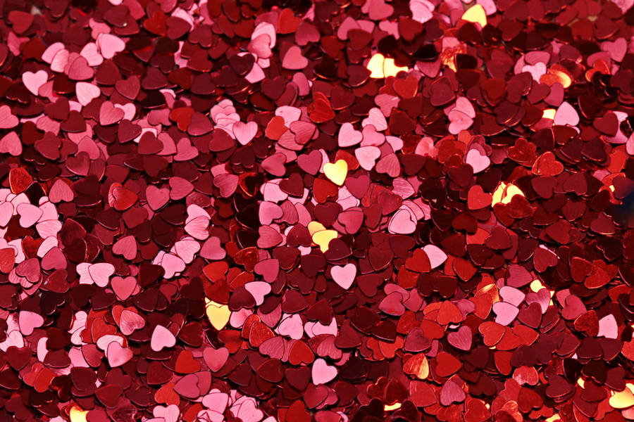 Party Hearts Confetti Background Wallpaper