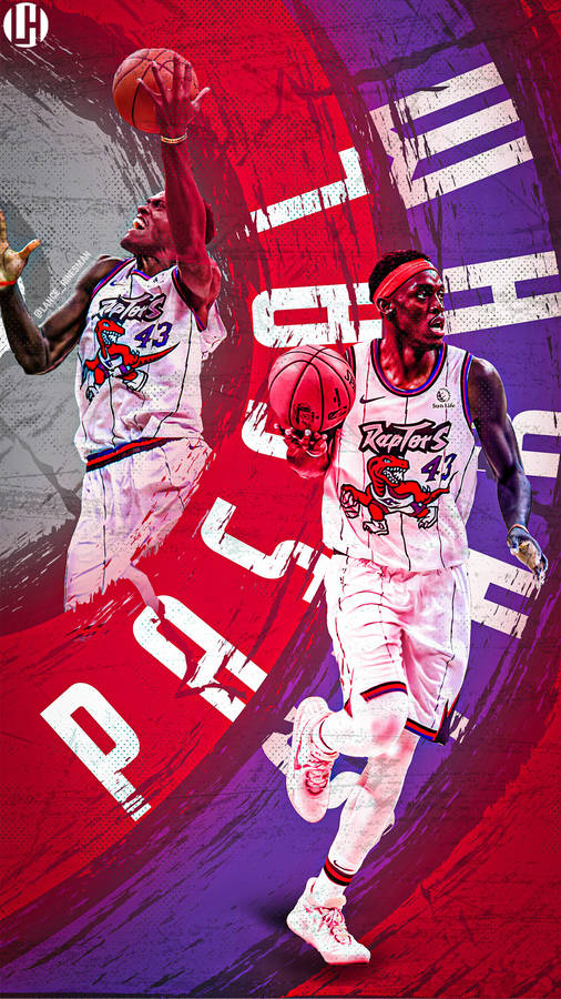 Pascal Siakam Vintage Raptors Jersey Wallpaper