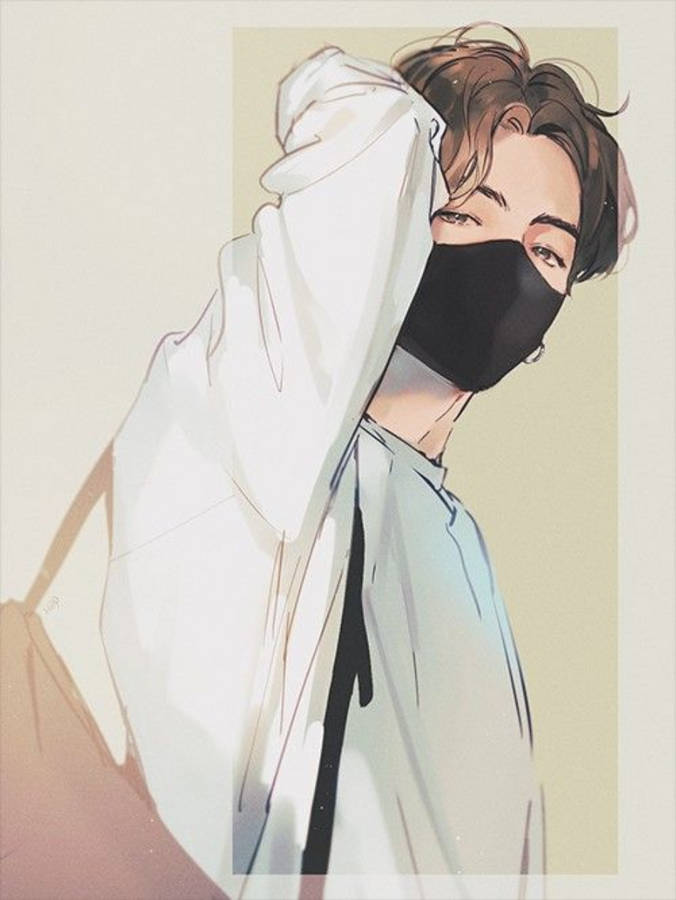 Pastel Aesthetic Anime Jungkook Phone Wallpaper