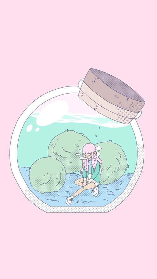 Pastel Aesthetic Anime Pastel Girl Dress Up Game Wallpaper