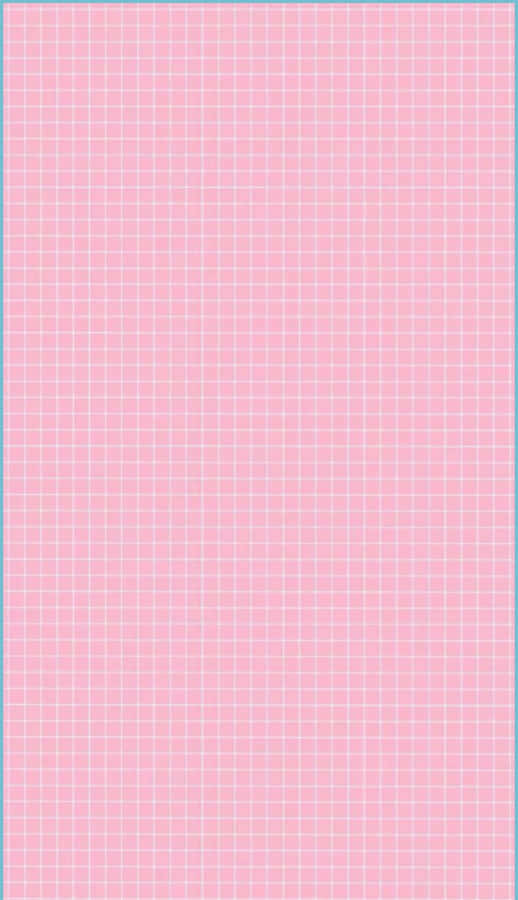 Pastel Aesthetic Grid Pink Wallpaper