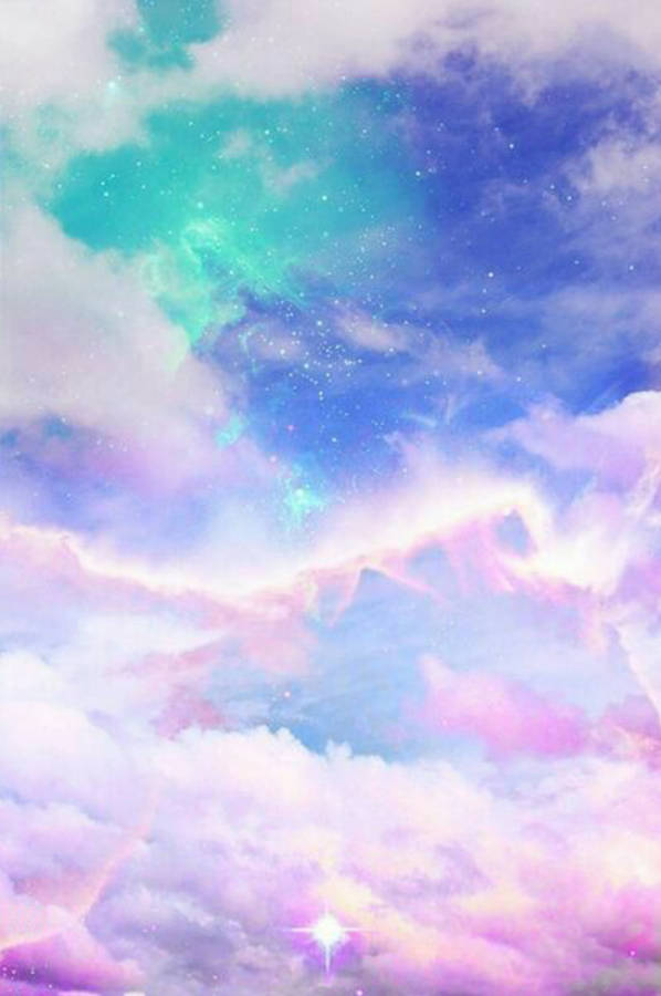 Pastel Galaxy Sky Aesthetic Mobile Wallpaper