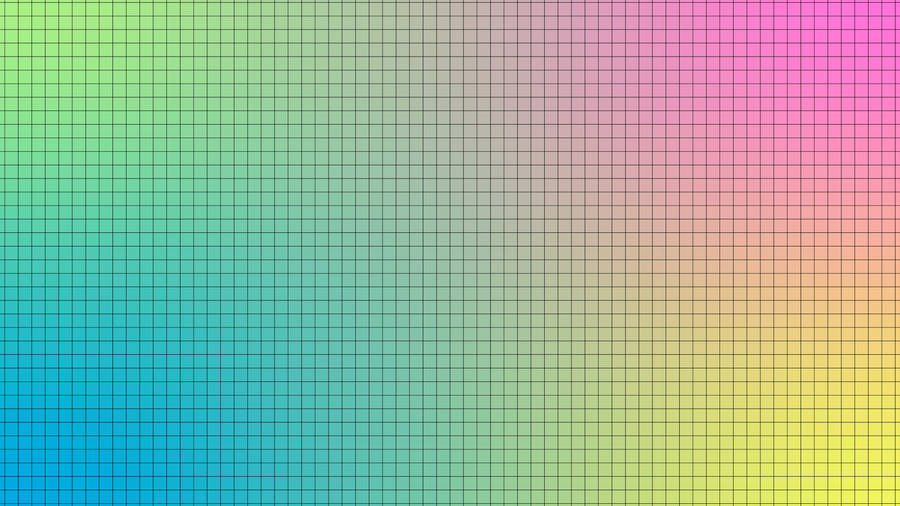 Pastel Gradient With Black Grid Aesthetic Wallpaper