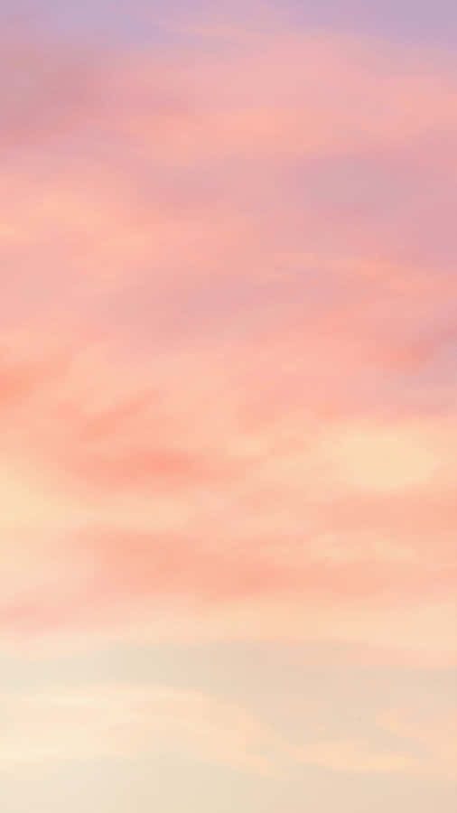 Pastel Peach Aesthetic Sky Mobile Wallpaper