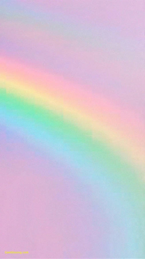 Pastel Phone Minimalist Rainbow Wallpaper
