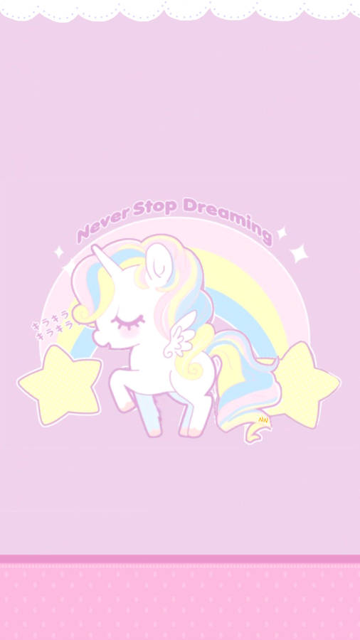 Pastel Phone Unicorn Art Wallpaper