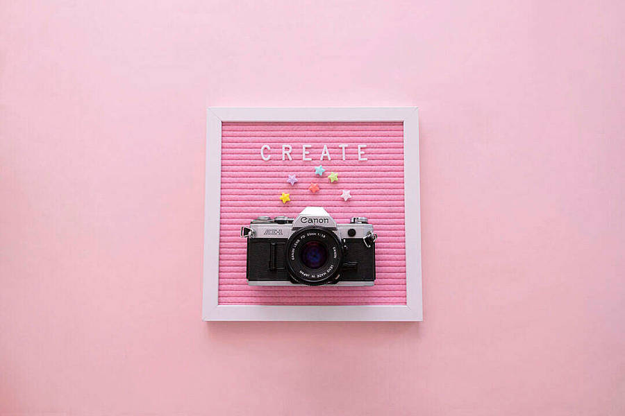 Pastel Pink Aesthetic Letter Board Wallpaper