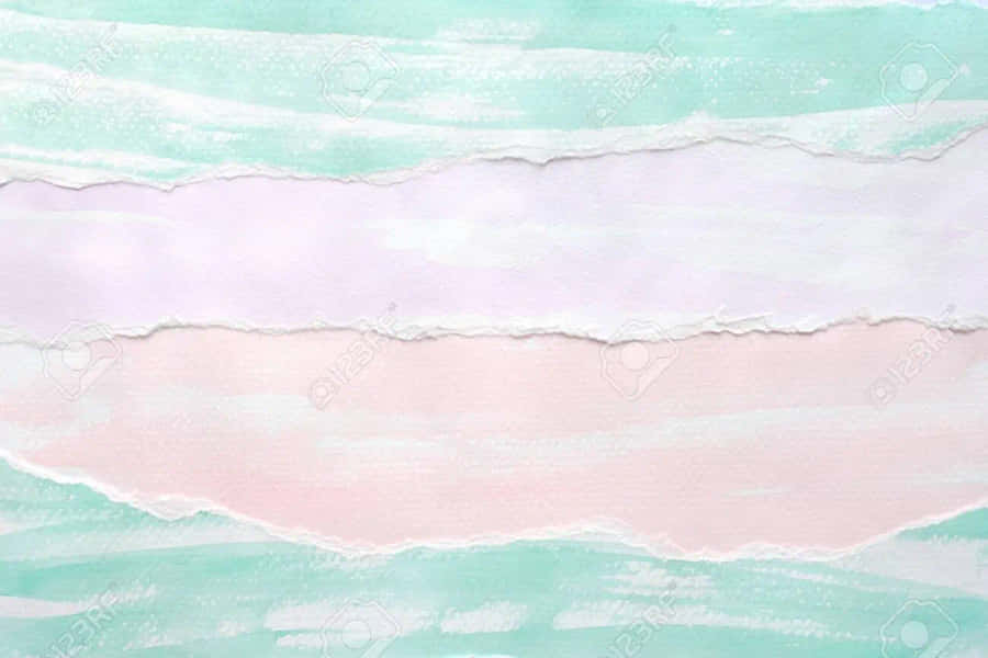 Pastel Watercolor Background With Torn Paper Stock Photo - Etsy Wallpaper