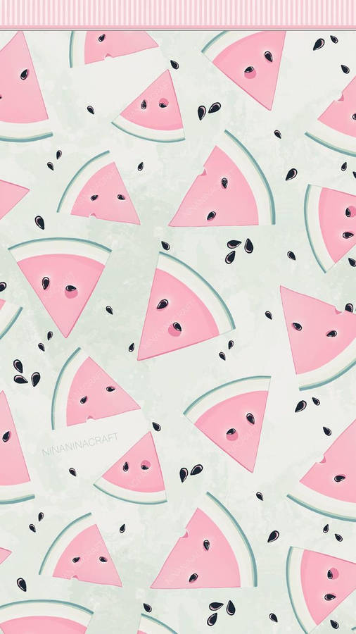 Pastel Watermelon Summer Iphone Wallpaper