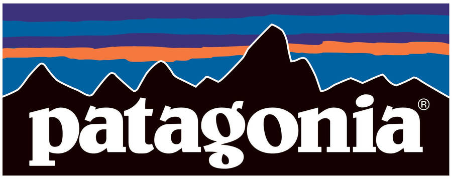 Patagonia Stylized Mountain Logo Wallpaper