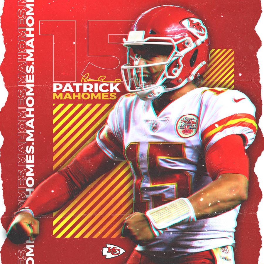 Patrick Mahomes Graphic Art Wallpaper