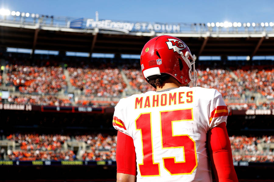 Patrick Mahomes In The Stadium Wallpaper