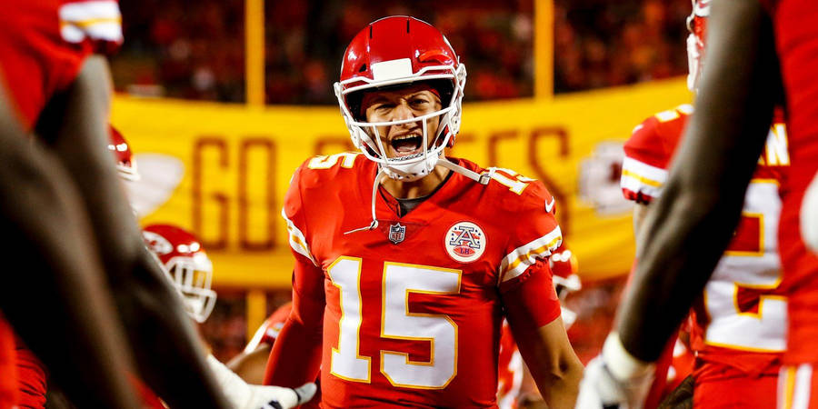 Patrick Mahomes Screaming Wallpaper