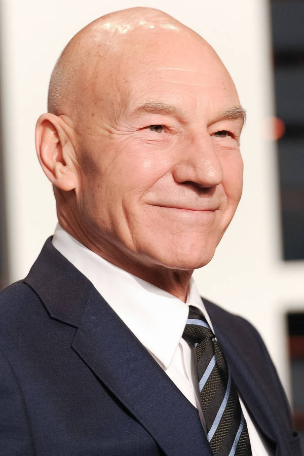 Patrick Stewart Friendly Face Wallpaper