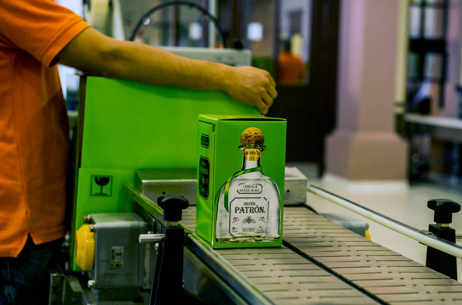 Patron Tequila Production Line Wallpaper