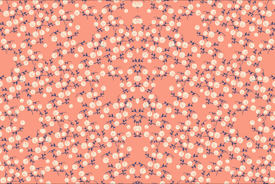 Pattern Desktop Pink Flower Aesthetic Wallpaper