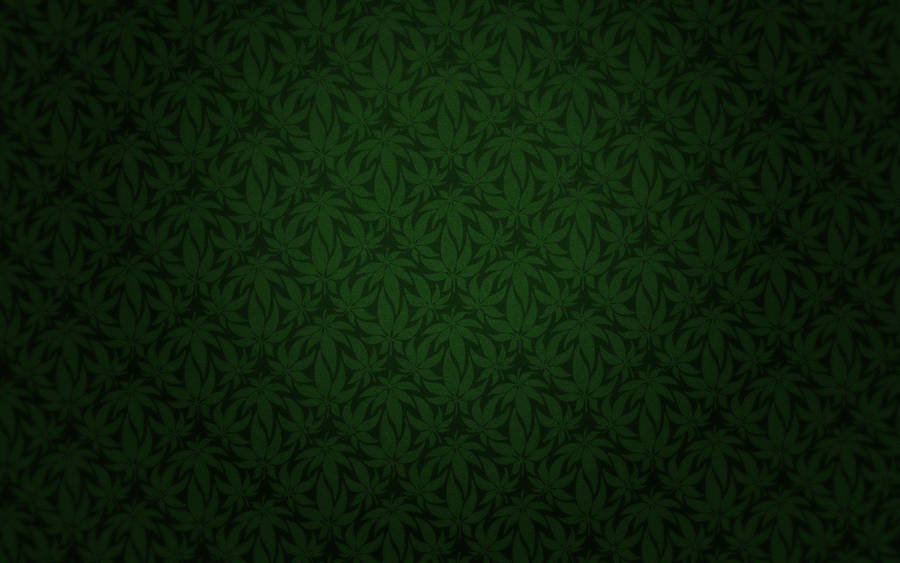 Patterned Dark Cannabis Wallpaper