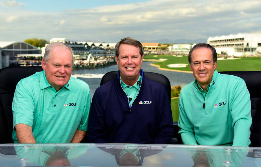 Paul Azinger Alongside Johnny Miller And Dan Hicks Wallpaper