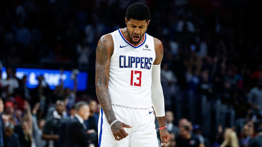 Paul George Clippers In Court Wallpaper