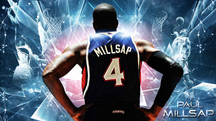 Paul Millsap Abstract Fanart Wallpaper