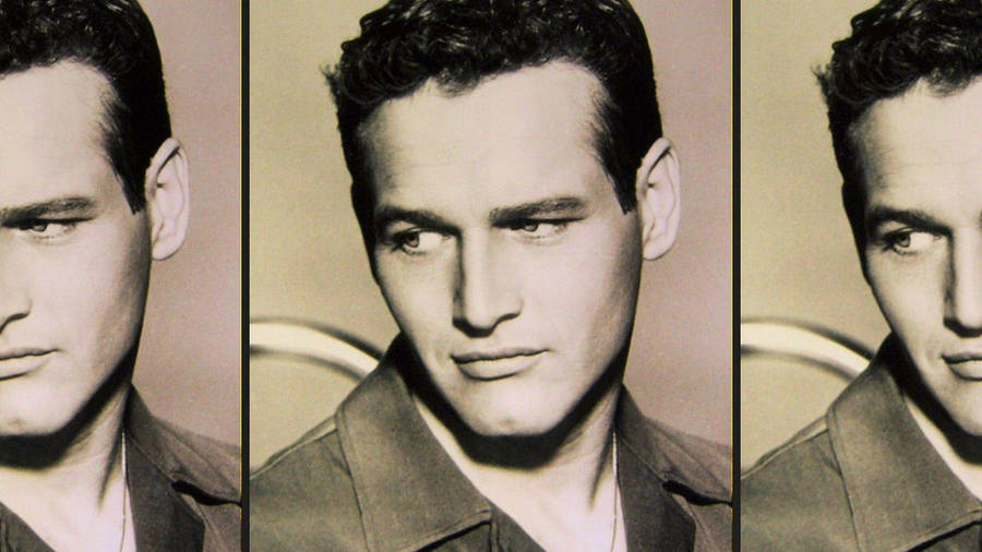 Paul Newman Photo Collage Wallpaper