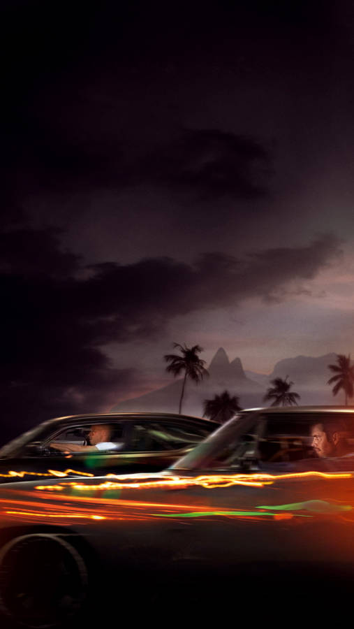 Paul Walker And Vin Diesel Driving Wallpaper