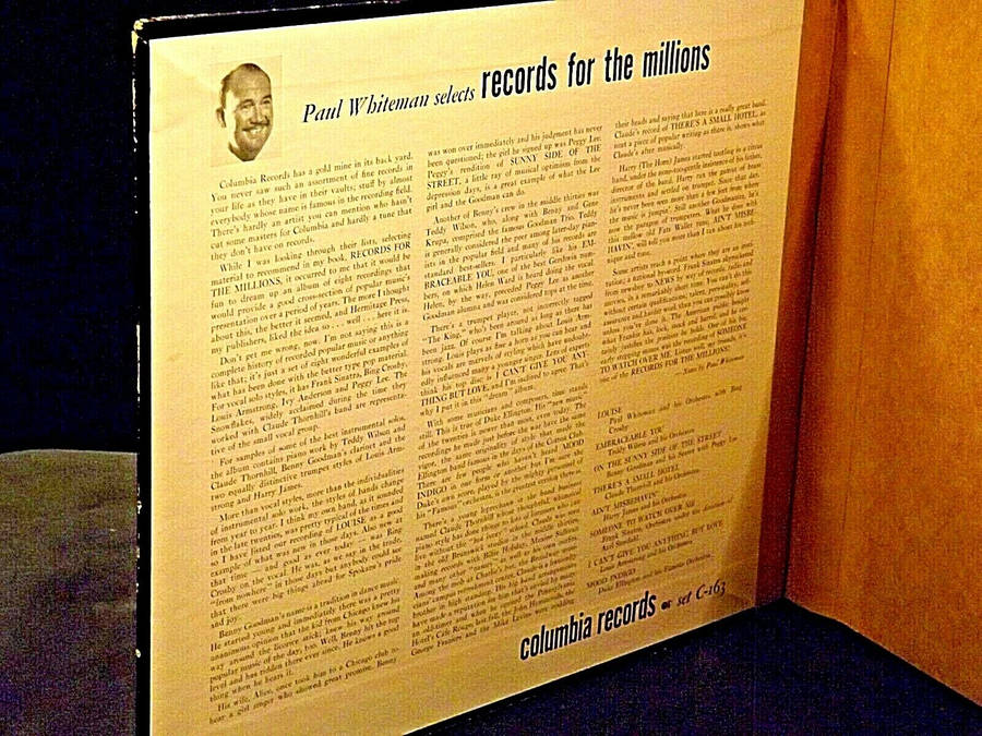 Paul Whiteman In Recording Studio Wallpaper