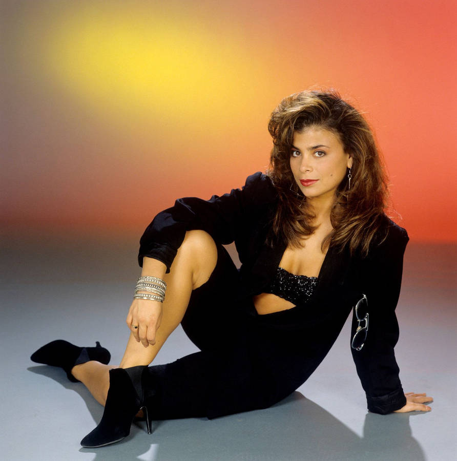 Paula Abdul 80’s Rock Chic Wallpaper