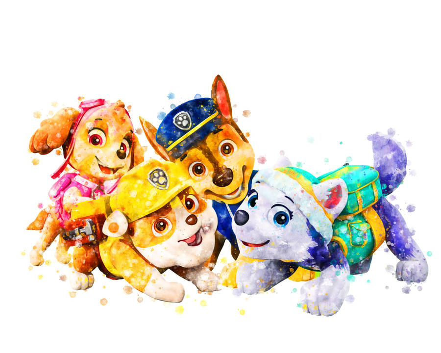 Paw Patrol Painting Wallpaper