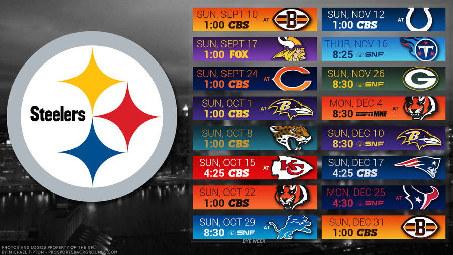 Pc Computer Desktop Steelers Game Schedule Wallpaper