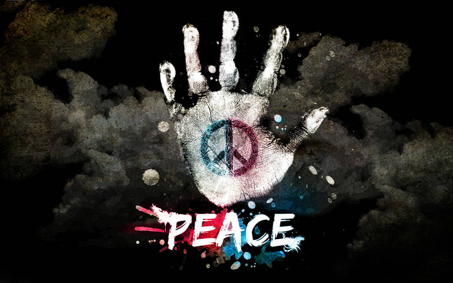 Peace On Hand Art Wallpaper