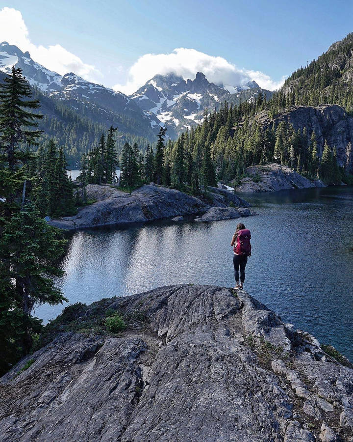 Peaceful Hiking Wallpaper