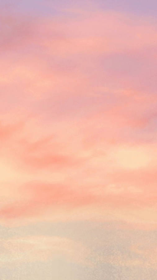 Peach Color Aesthetic Sky Wallpaper