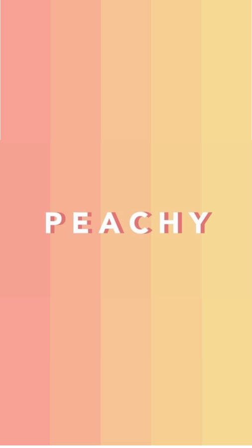 Peachy Text On Pastel Peach Shades Wallpaper