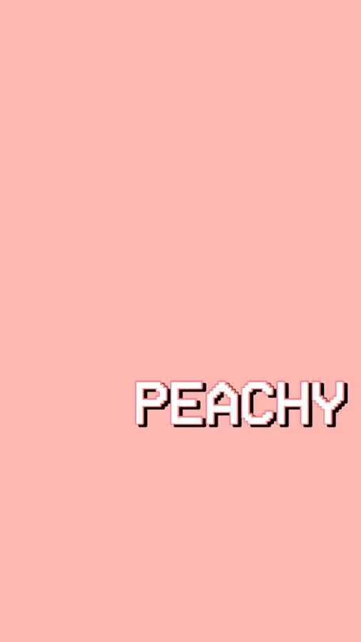 Peachy Vibes: Sweet Summer Fruit Wallpaper