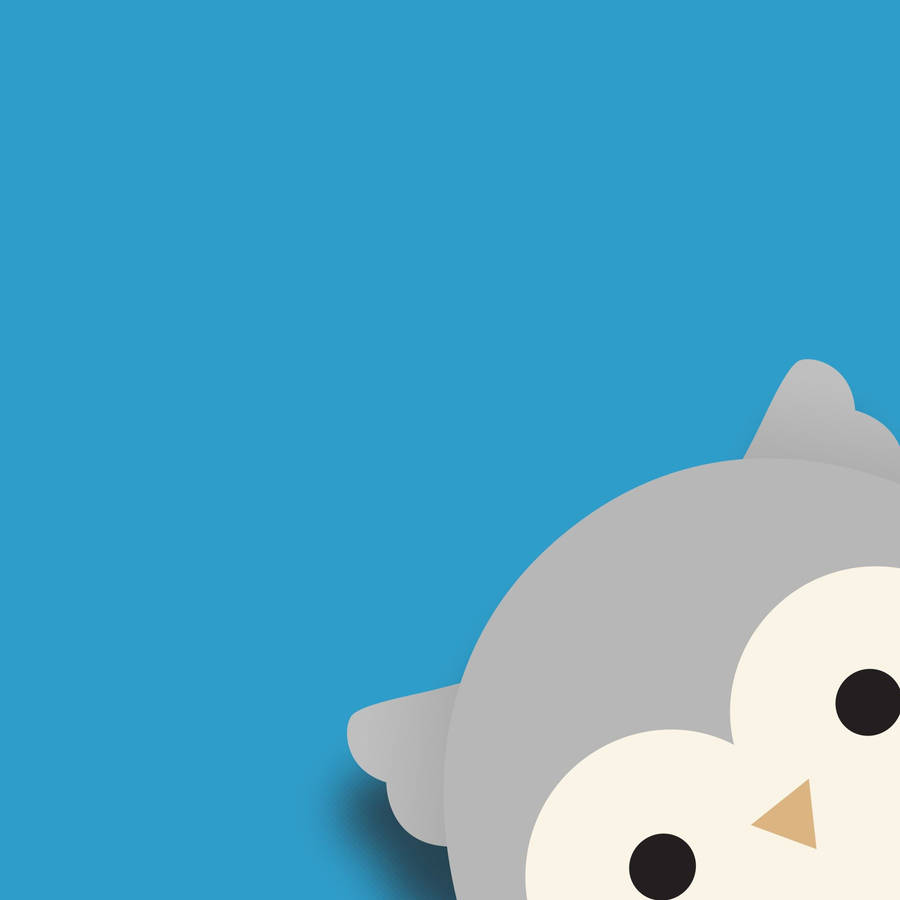 Peaking Squishmallows Owl Wallpaper