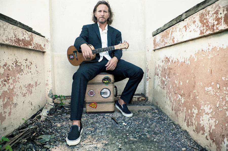 Pearl Jam Rock Band Eddie Vedder Ukelele Wallpaper