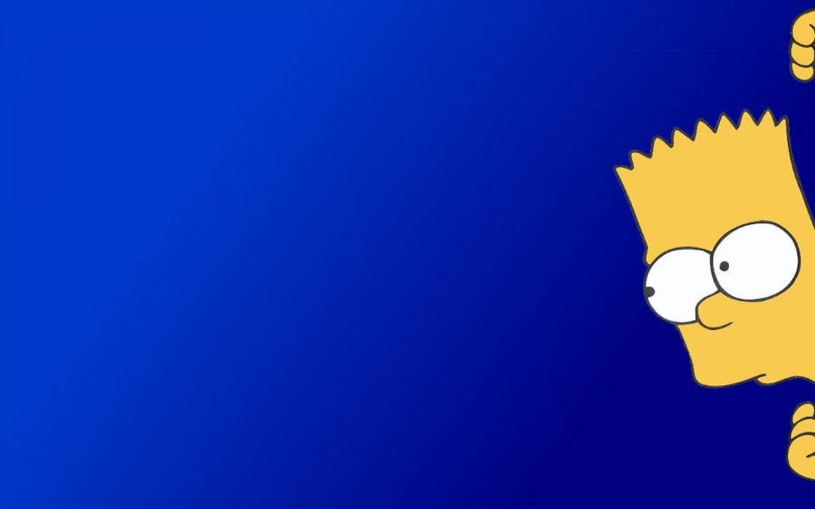 Peeking Bart From The Simpsons Wallpaper