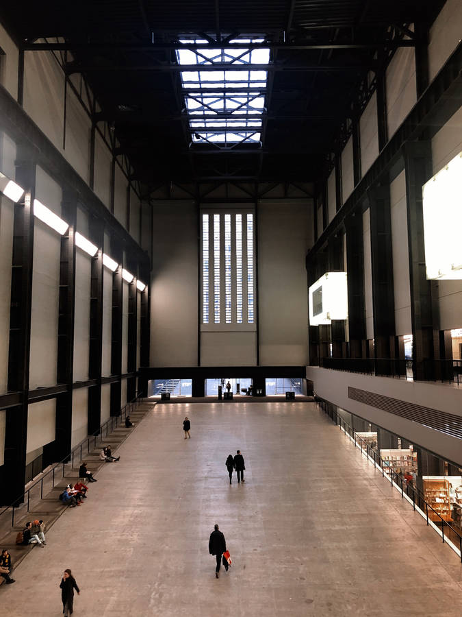 People In Turbine Hall Tate Modern Wallpaper