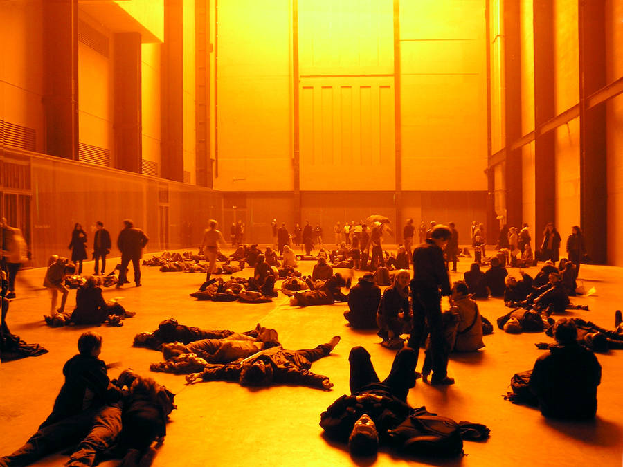 People Inside Turbine Hall Tate Modern Wallpaper