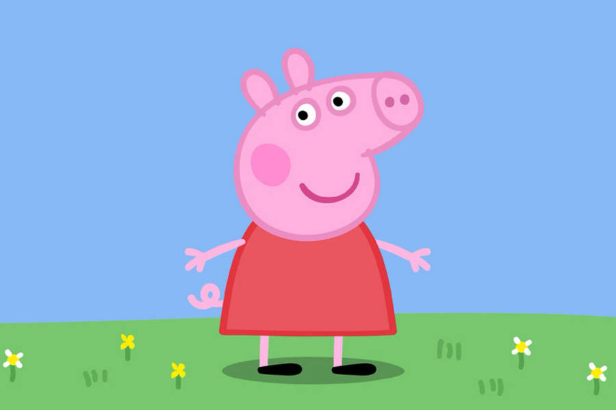 Peppa Pig Ipad Smiling Wallpaper