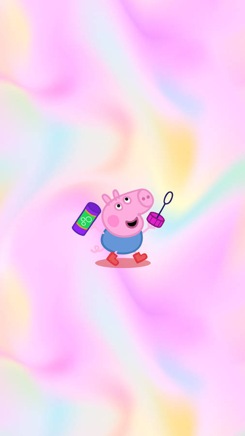 Peppa Pig Phone George Bubbles Wallpaper