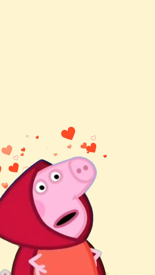 Peppa Pig Phone Riding Hood Wallpaper Wallpaper