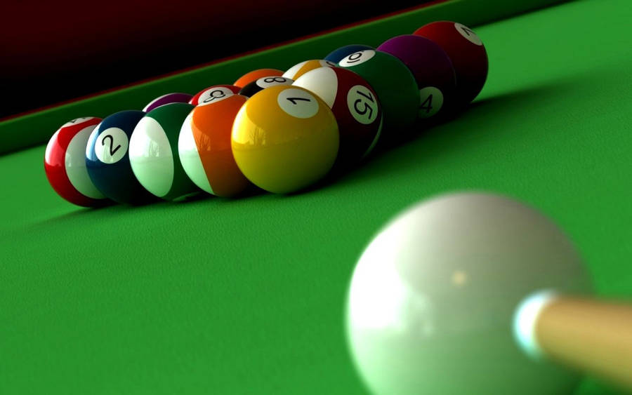 Perfect Precision - A Masterful Snooker Shot Wallpaper