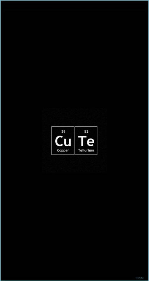 Periodic Table Cute Dark Girly Wallpaper