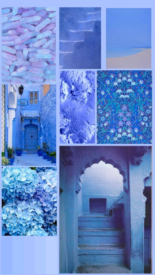 Periwinkle Mood Board Wallpaper