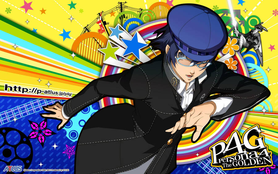 Persona 4 The Golden Naoto Rainbow Wallpaper