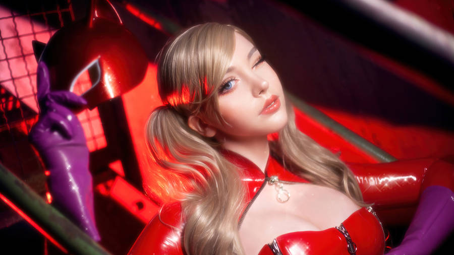 Persona 5 4k Ann Cosplay Wallpaper