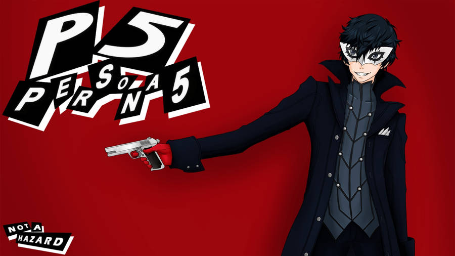 Persona 5 4k Joker Pistol Wallpaper