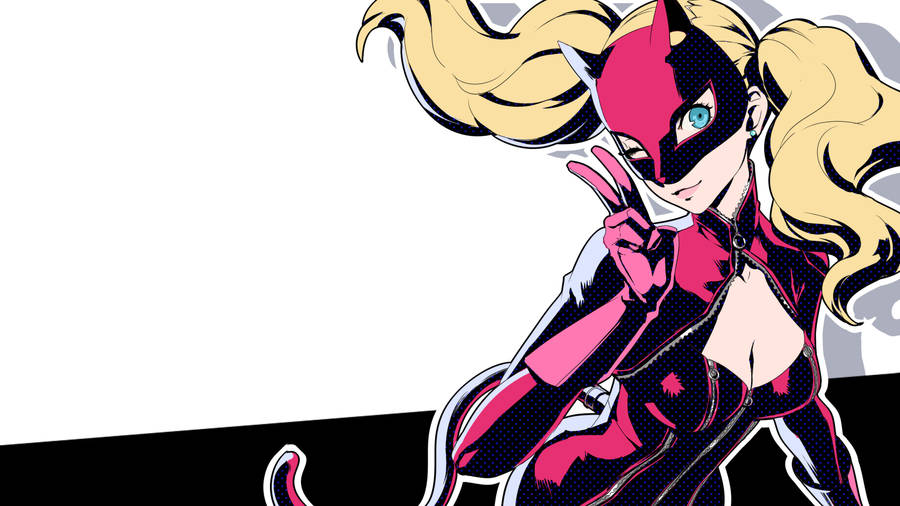 Persona 5 4k Takamaki Catsuit Wallpaper